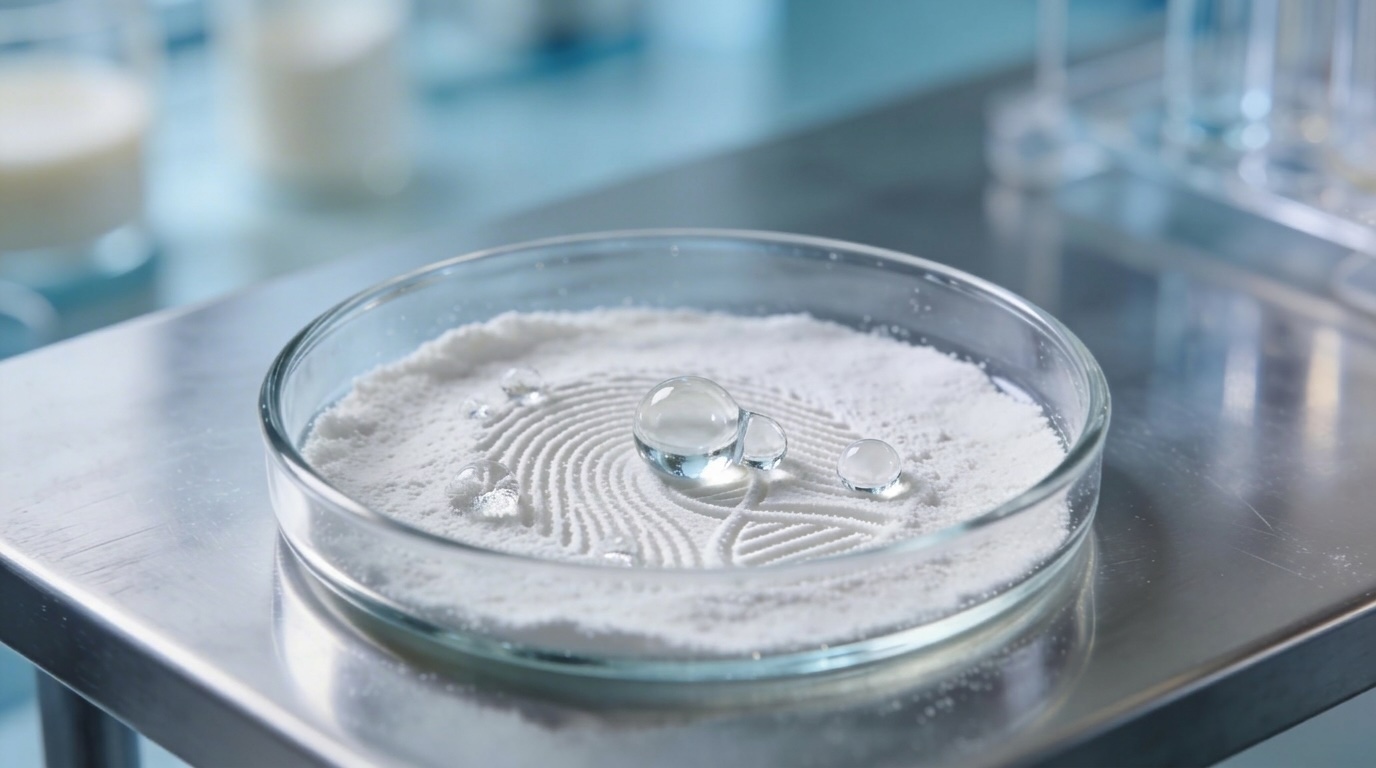 Compounding process — precision droplets on fine pharmaceutical powder